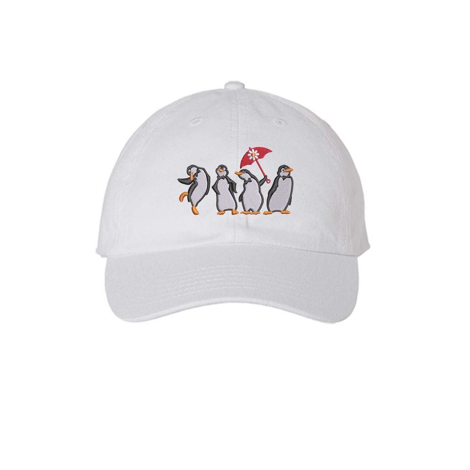 Mary Poppins Penguins Embroidered Baseball Cap