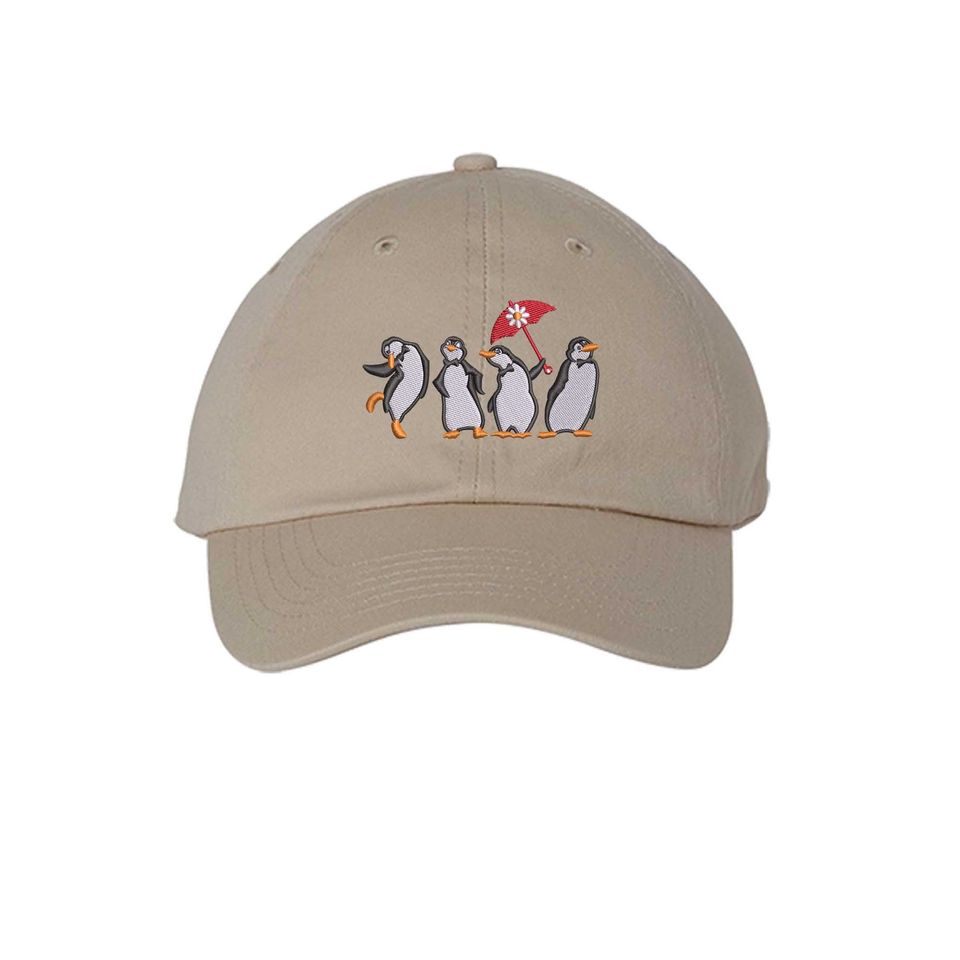 Mary Poppins Penguins Embroidered Baseball Cap