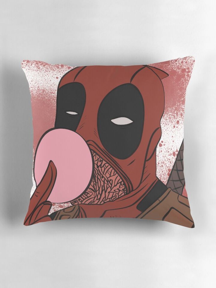 Deadpool Bubble Gum - Design 4 Pillow