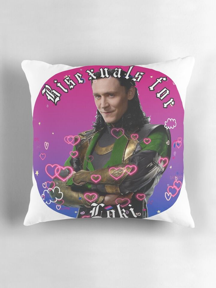 bisexuals for loki Pillow