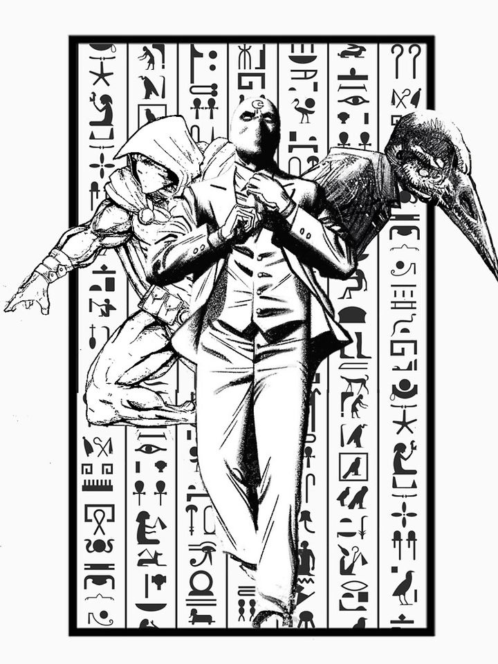 Moon Knight Decal Classic T-Shirt