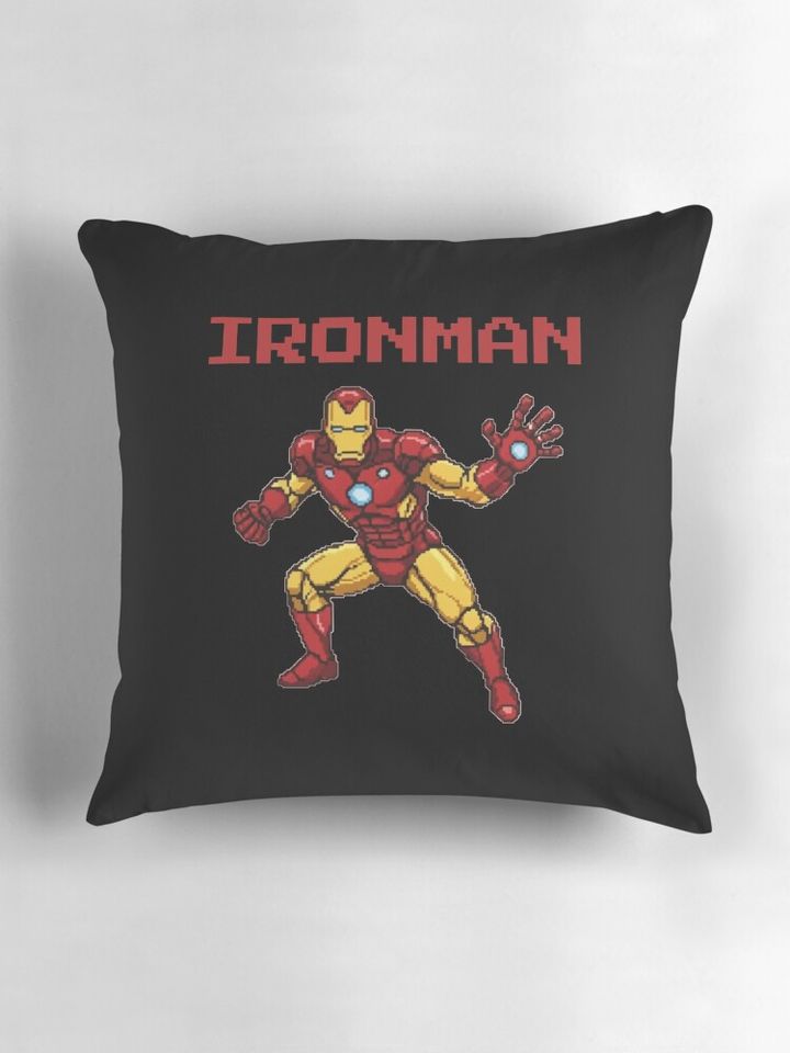 Pixel Ironman Pillow