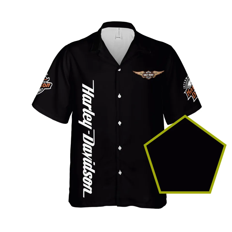 Haarleyy Davidson BLACK BUTTON SHIRT