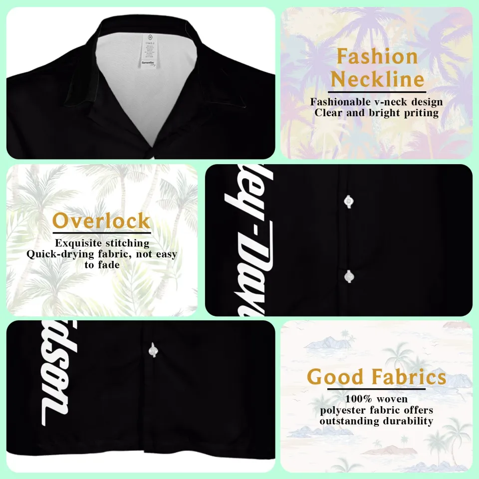 Haarleyy Davidson BLACK BUTTON SHIRT