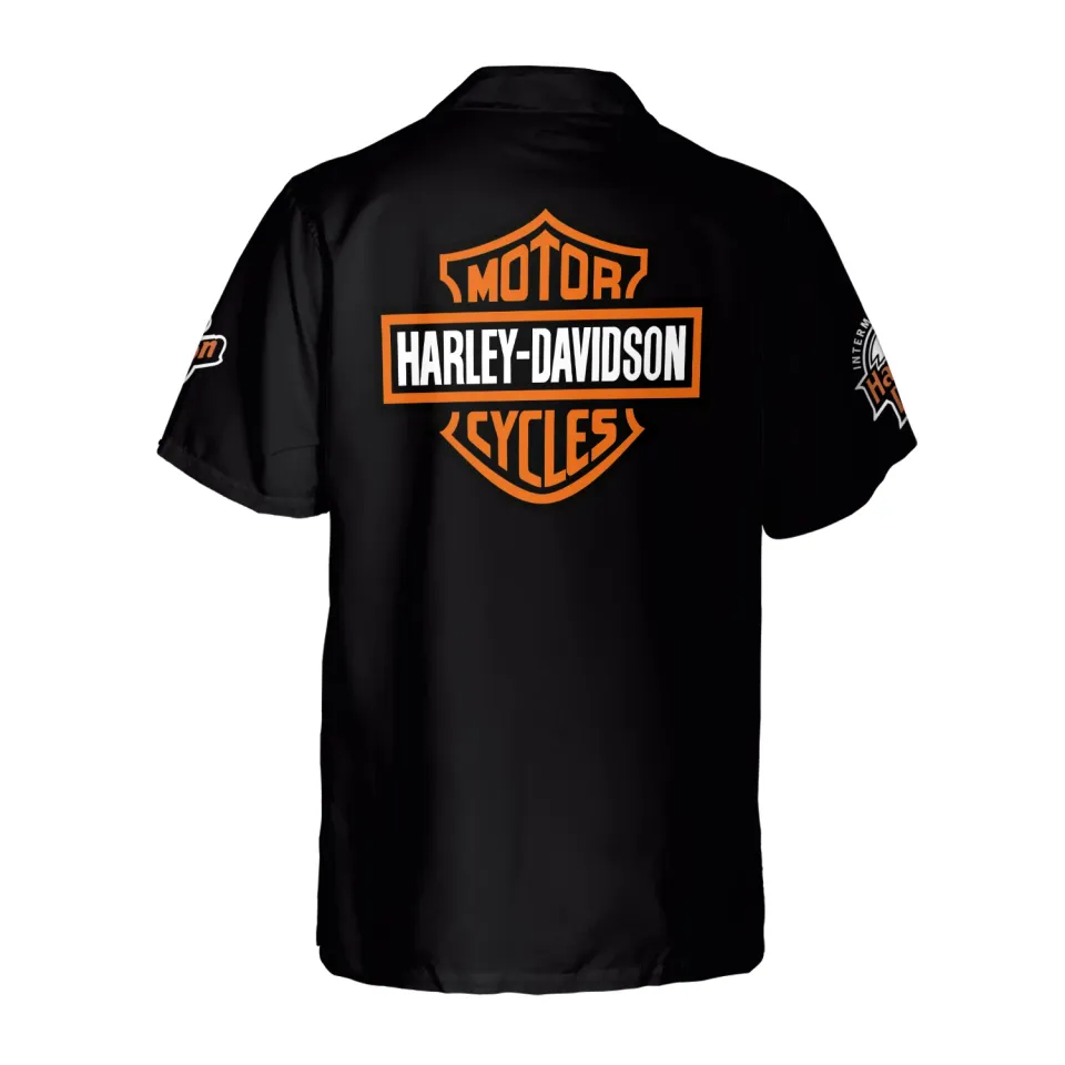 Haarleyy Davidson BLACK BUTTON SHIRT