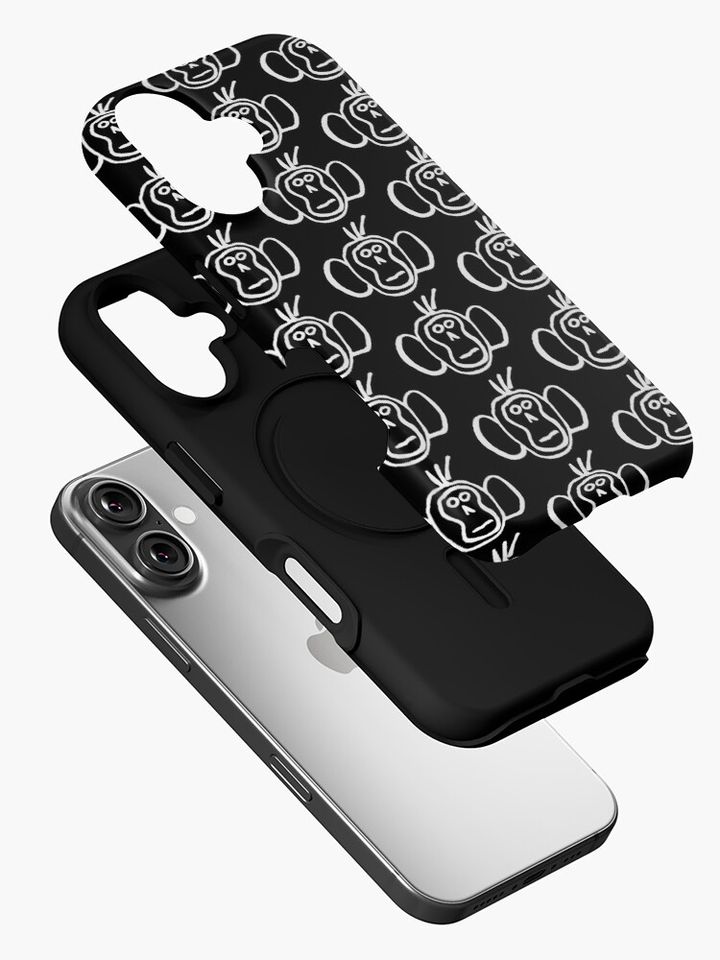 Fitz's Monkey (White) iPhone Case