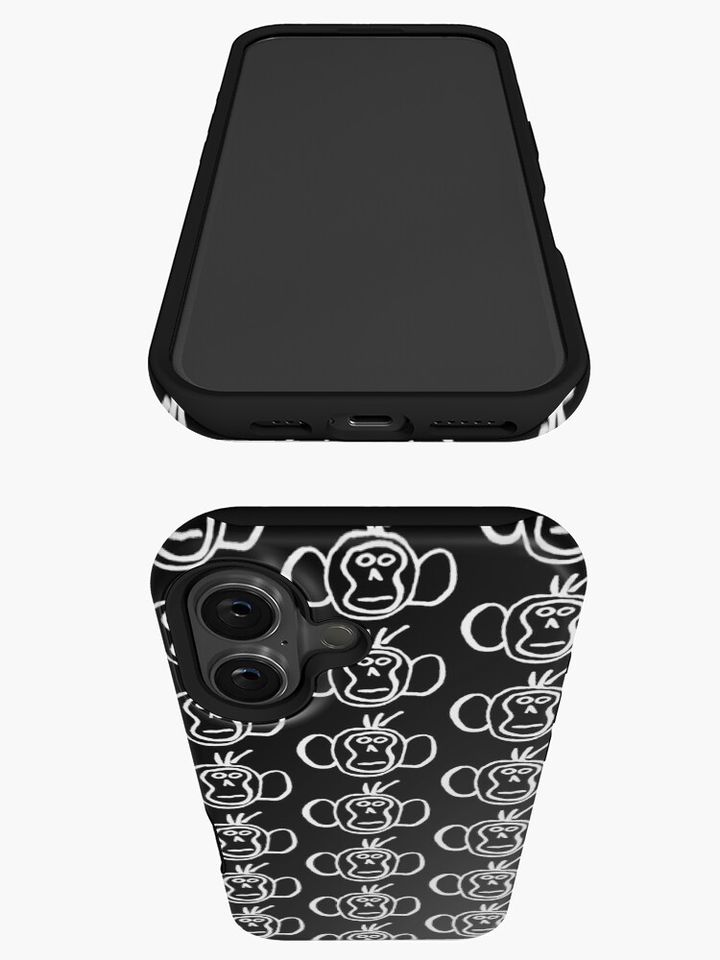 Fitz's Monkey (White) iPhone Case