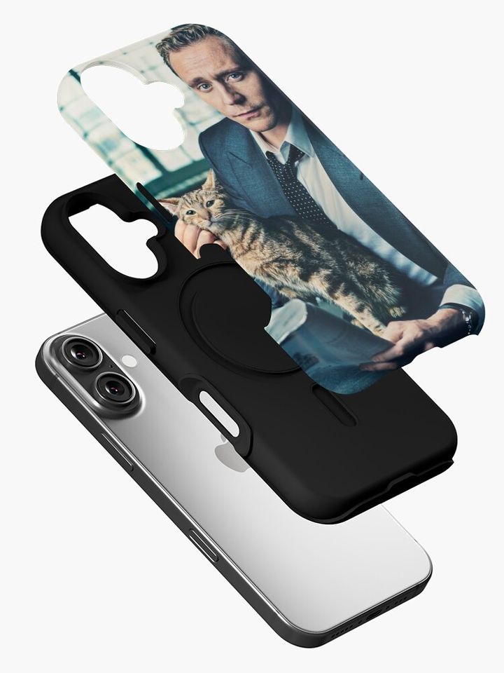 Tom Hiddleston with cat / Photoshoot iPhone Case