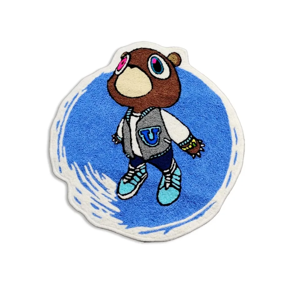 New Kanye West Takashi Murakami Graduation Bear Sneakerhead Carpet Hypebeast Rug