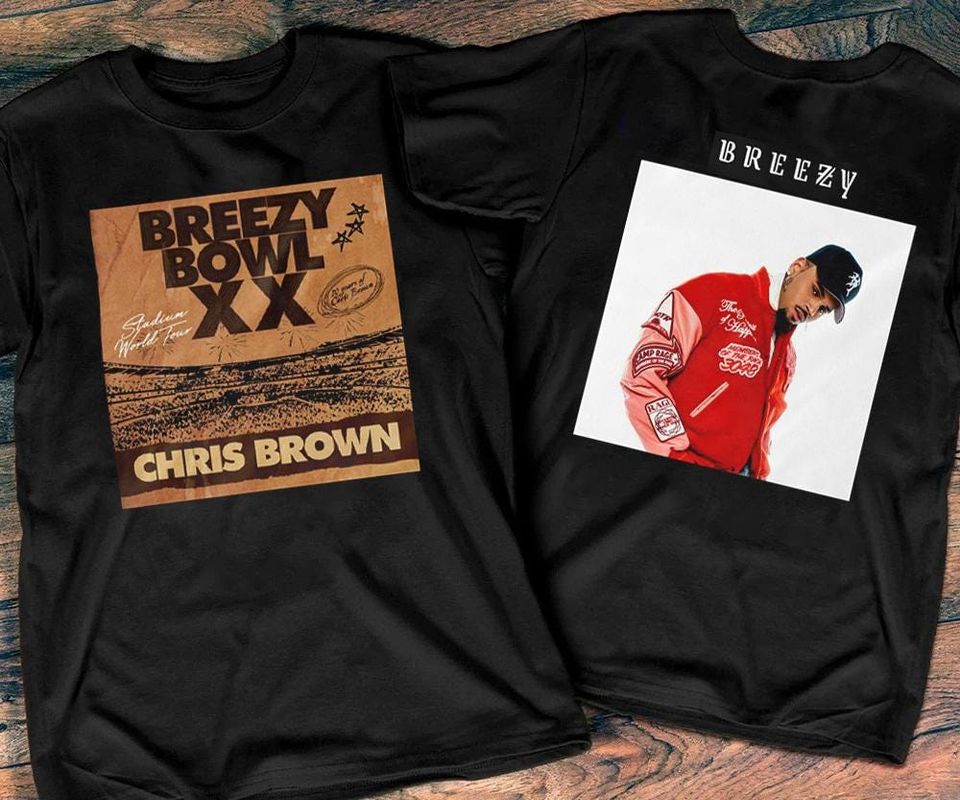 Breezy Bowl XX Tour Sweatshirt, Rap Concert Tee, Chris Brown 2025 Tour Merch, Chris Brown Fan Shirt