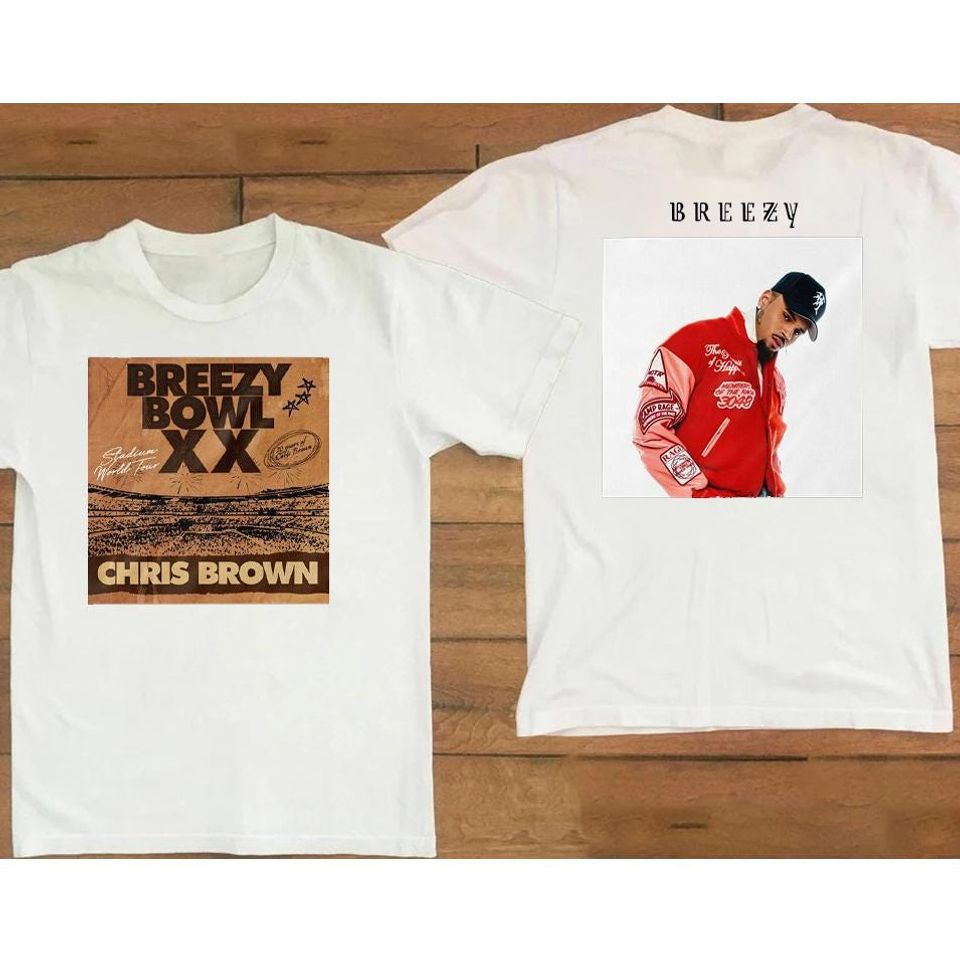 Breezy Bowl XX Tour Sweatshirt, Rap Concert Tee, Chris Brown 2025 Tour Merch, Chris Brown Fan Shirt