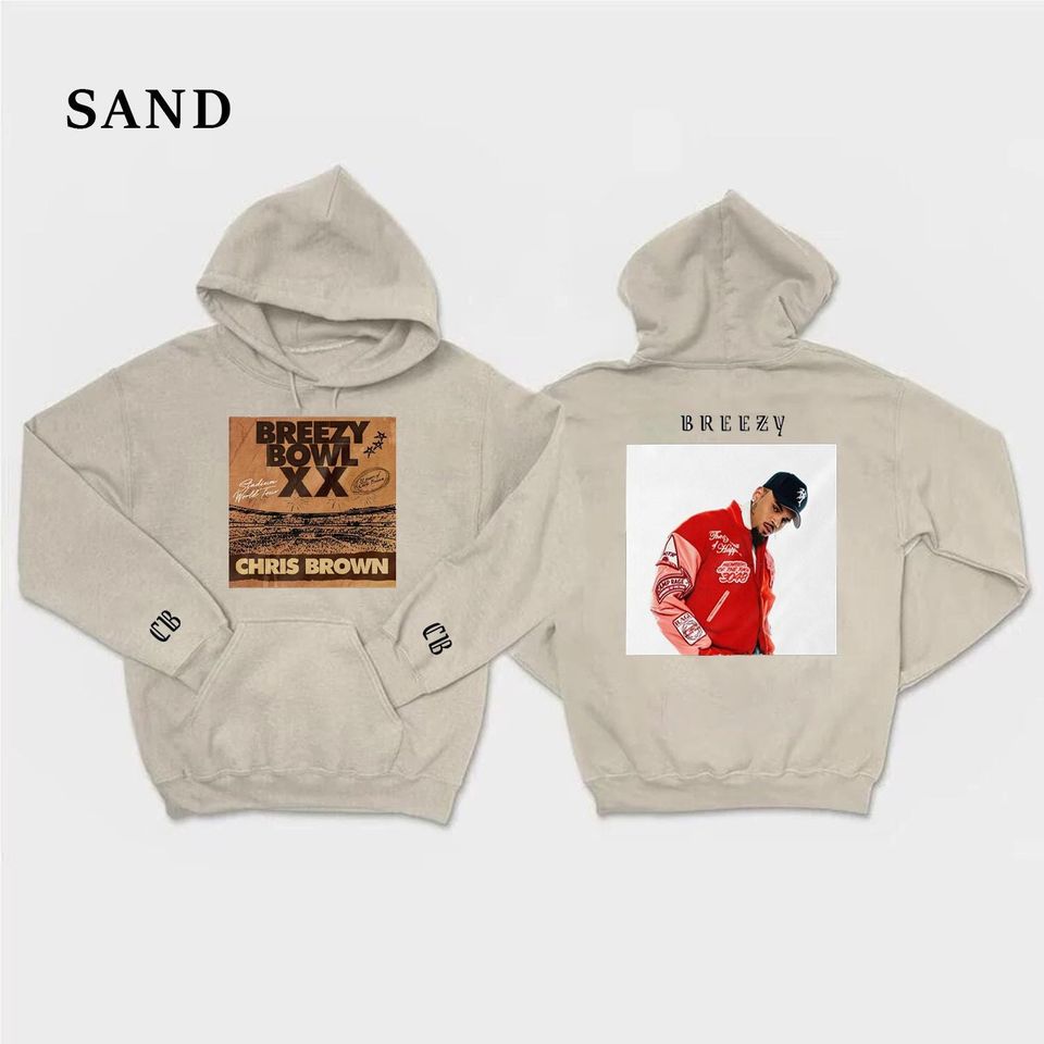 Breezy Bowl XX Tour Sweatshirt, Rap Concert Tee, Chris Brown 2025 Tour Merch, Chris Brown Fan Shirt