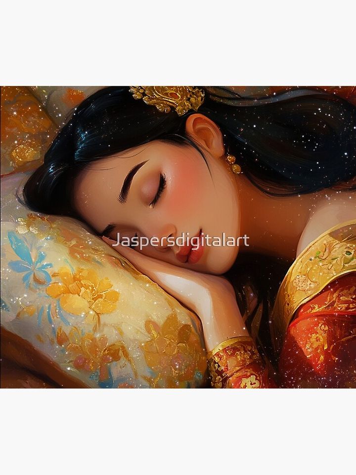 Sleeping Mulan Disney Princess Throw Blanket
