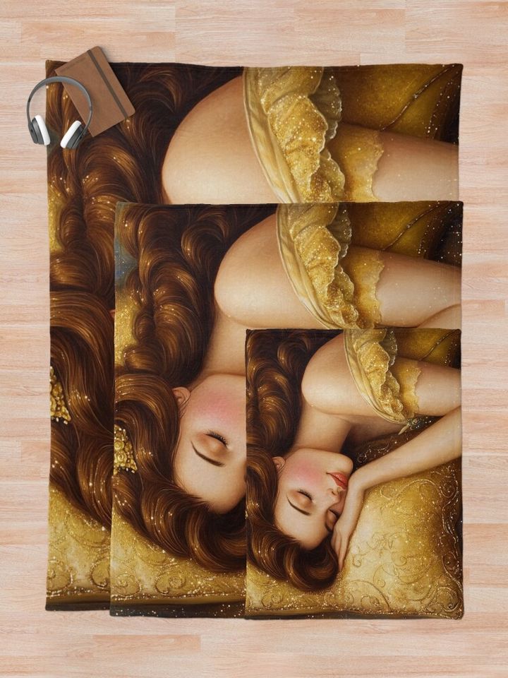 Sleeping Belle Disney Princess Throw Blanket