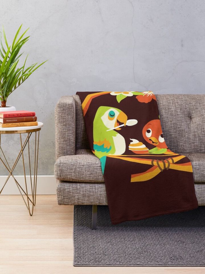 Sunshine Tree Terrace Throw Blanket