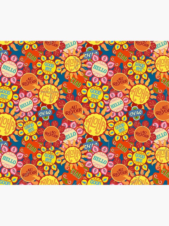 It's a Small World Flowers (original) Throw Blanket