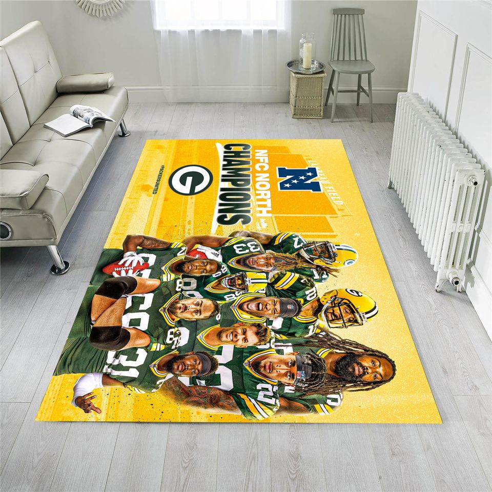 Green Bay Packers football Rug