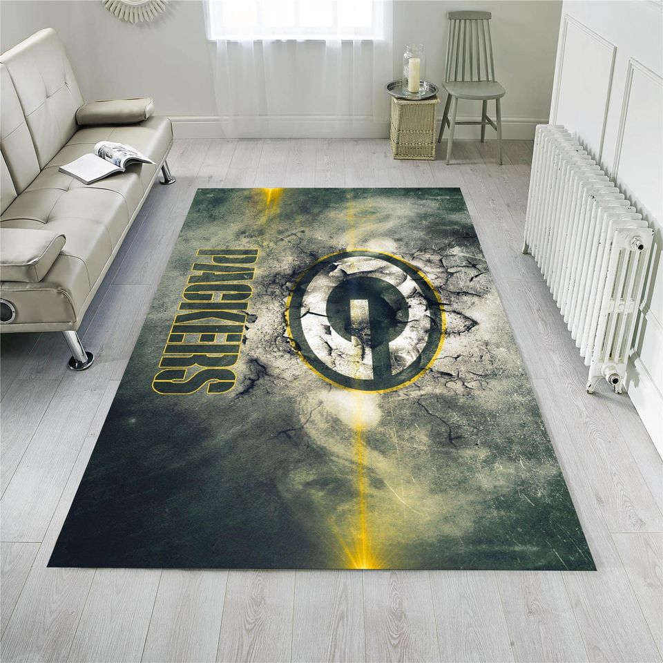 Green Bay Packers football Themed Rug