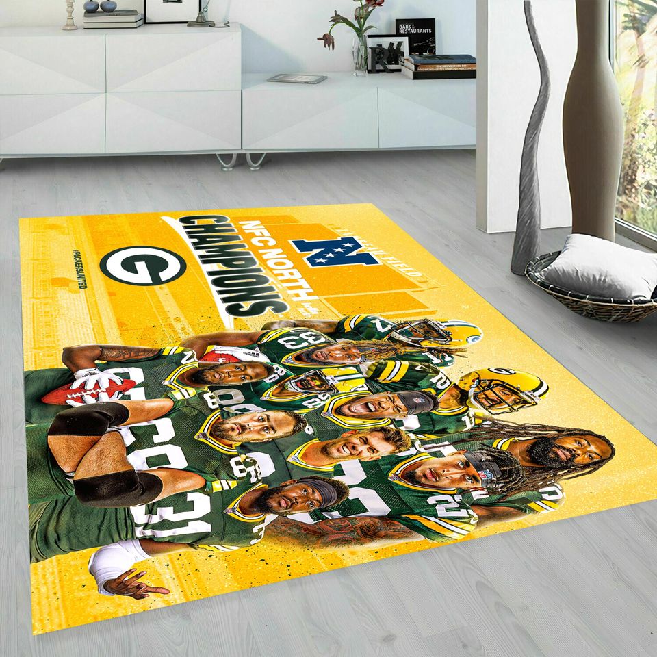 Green Bay Packers football Rug