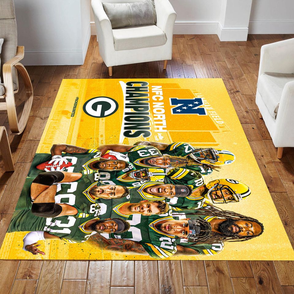 Green Bay Packers football Rug