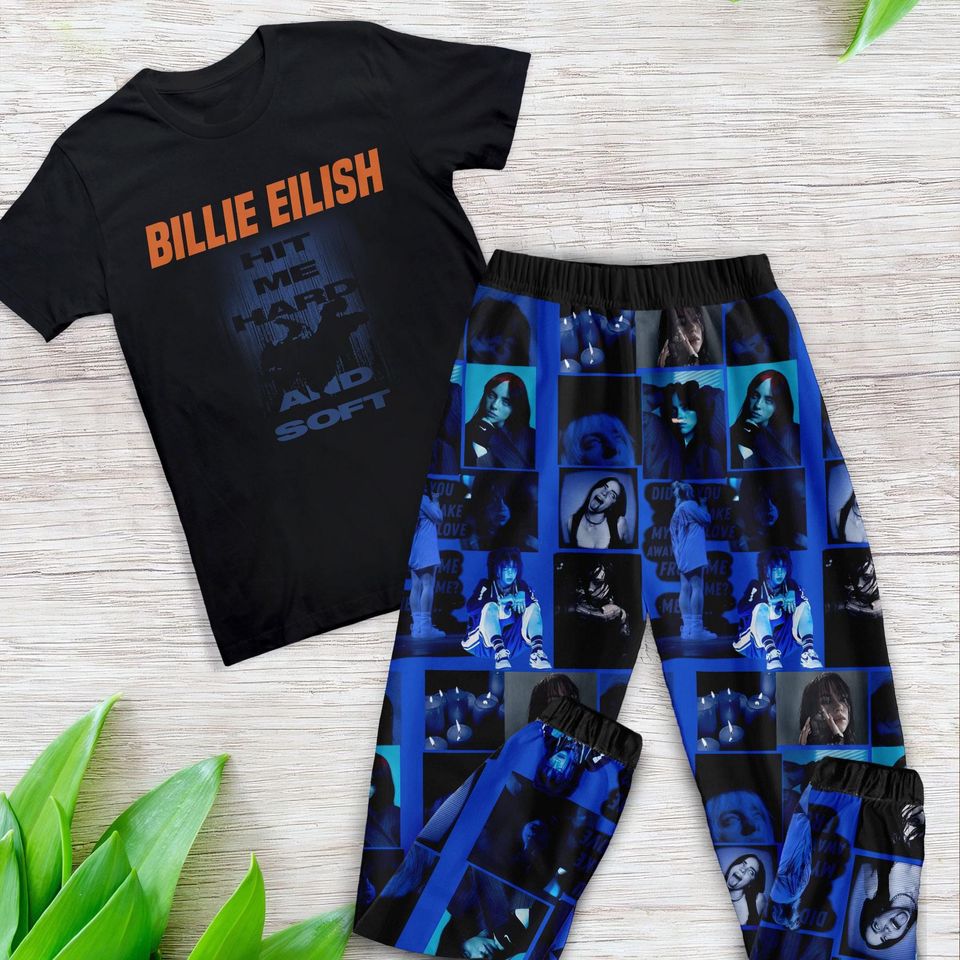 Unique Billie Eilish Pajamas  Themed Handmade Sleepwear