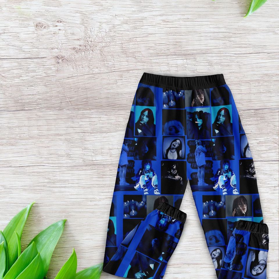 Unique Billie Eilish Pajamas  Themed Handmade Sleepwear