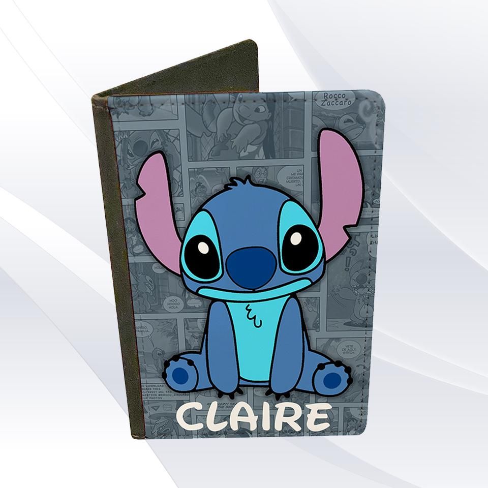 Cute Stitch Comic Passport Holder