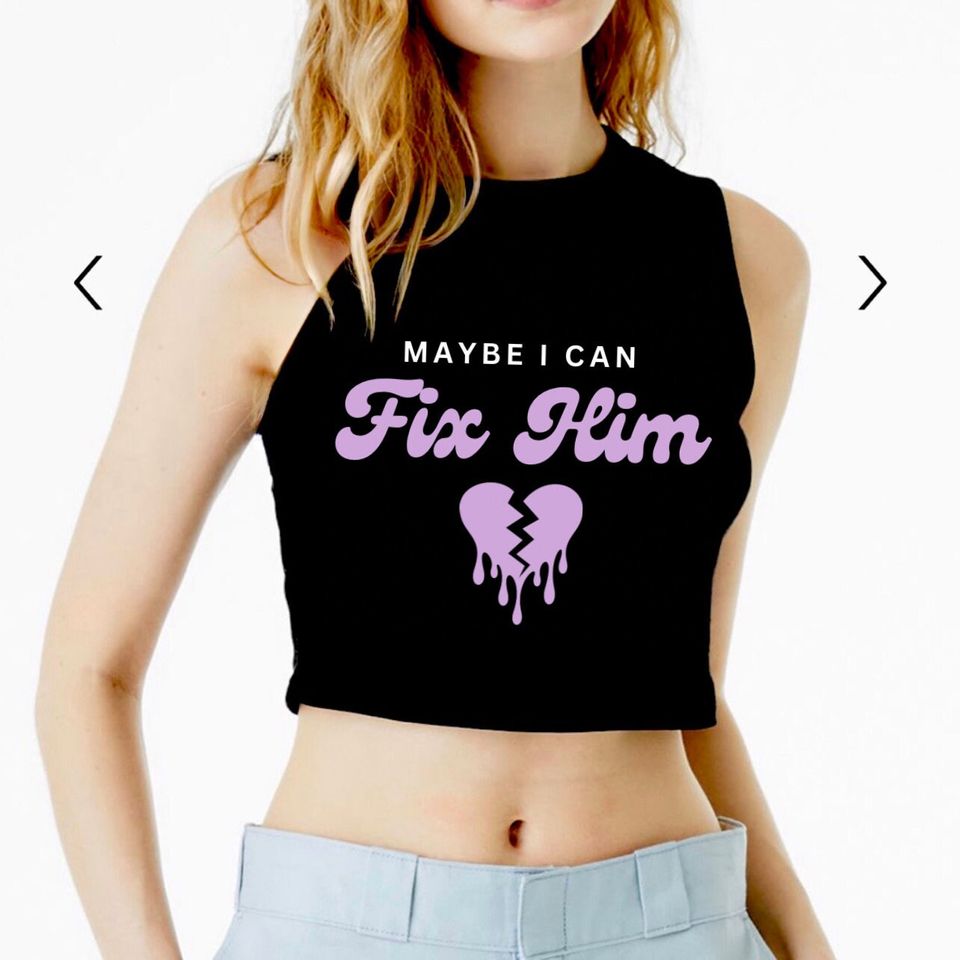 Get Him Back! Maybe I Can Fix Him Olivia Rodrigo Butterfly Crop Tank Top