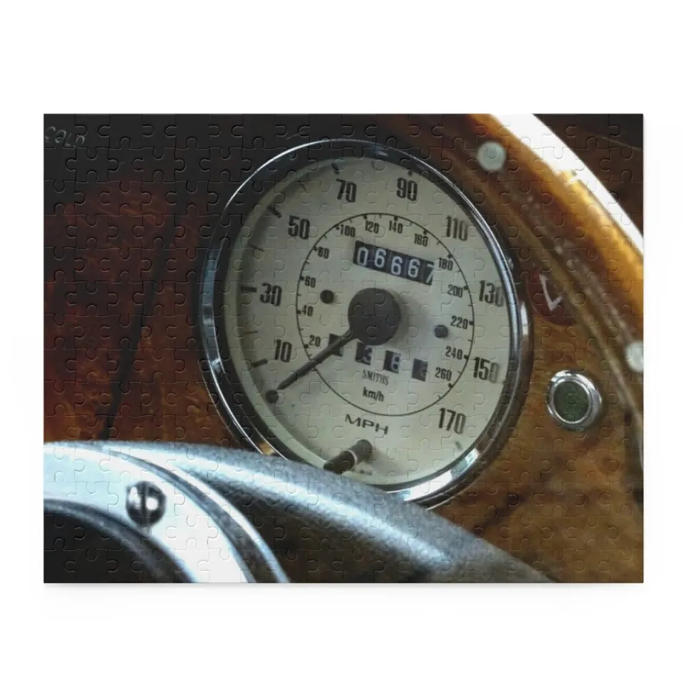 Triumph Spitfire Speedometer Design Jigsaw Puzzle