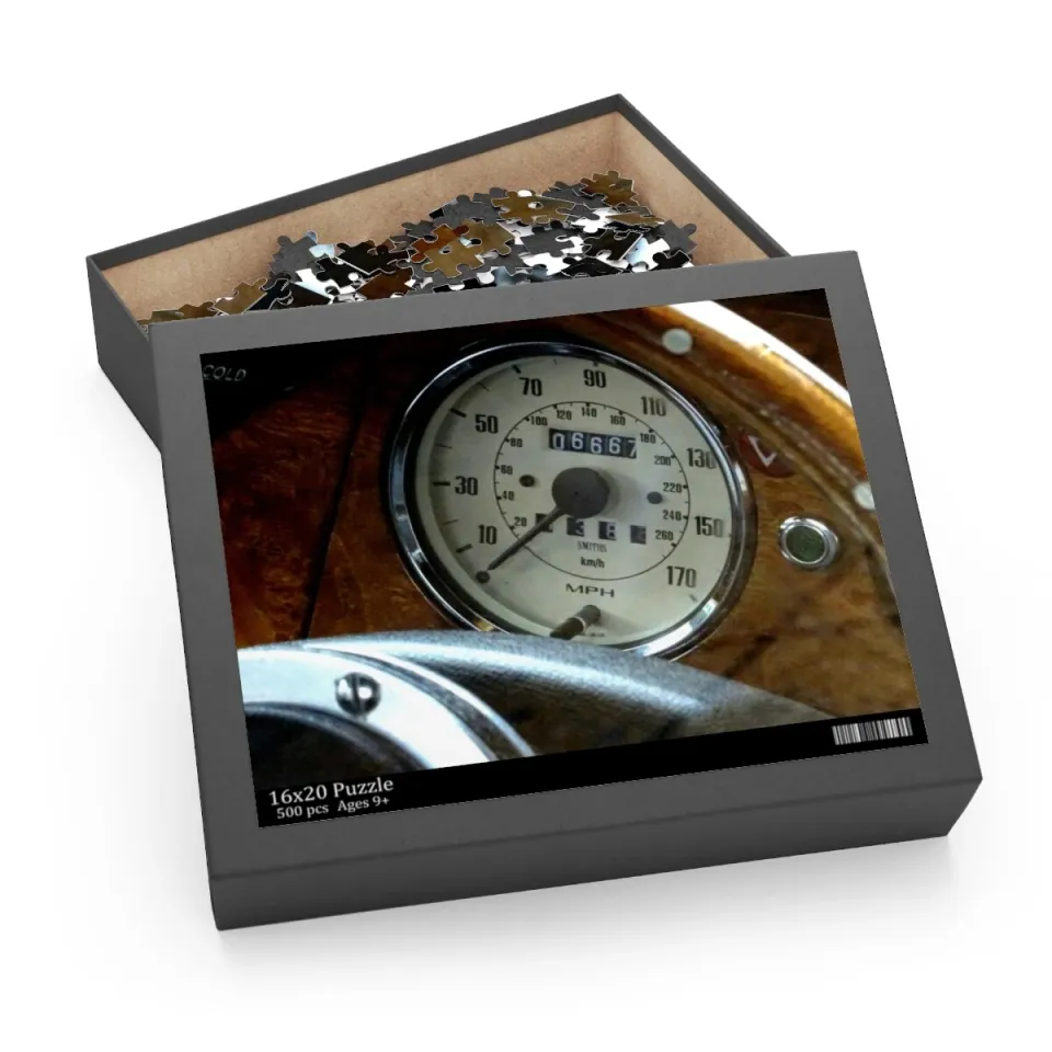 Triumph Spitfire Speedometer Design Jigsaw Puzzle