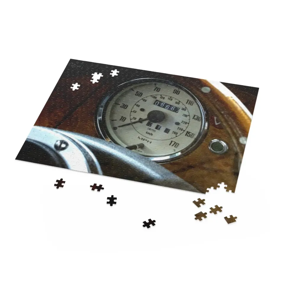 Triumph Spitfire Speedometer Design Jigsaw Puzzle
