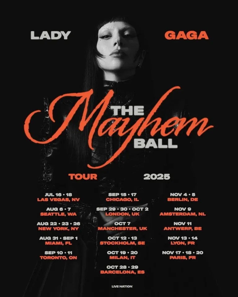 Custom Ld ga The Mayhem Ball Tour 2025 Poster, Home Decor, Wall Decor