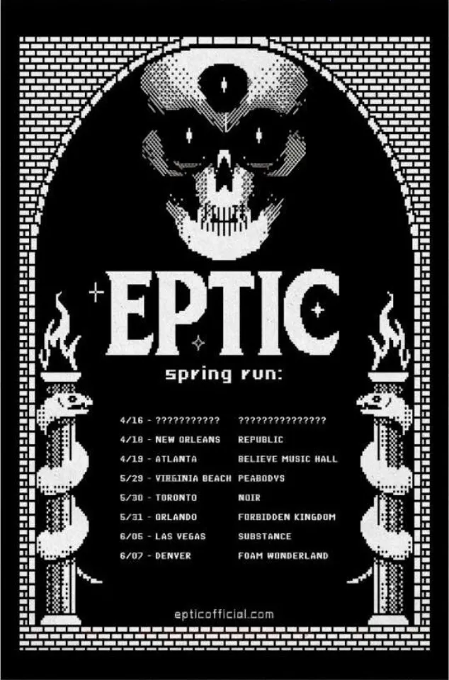 Eptic Spring Run Tour 2025 Poster