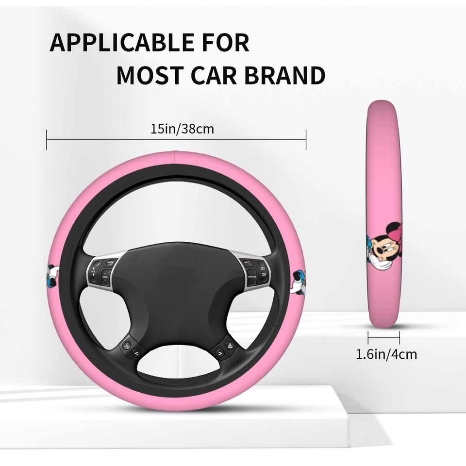 Mickey Mouse Lovely Cartoon Car Steering Wheel Cover