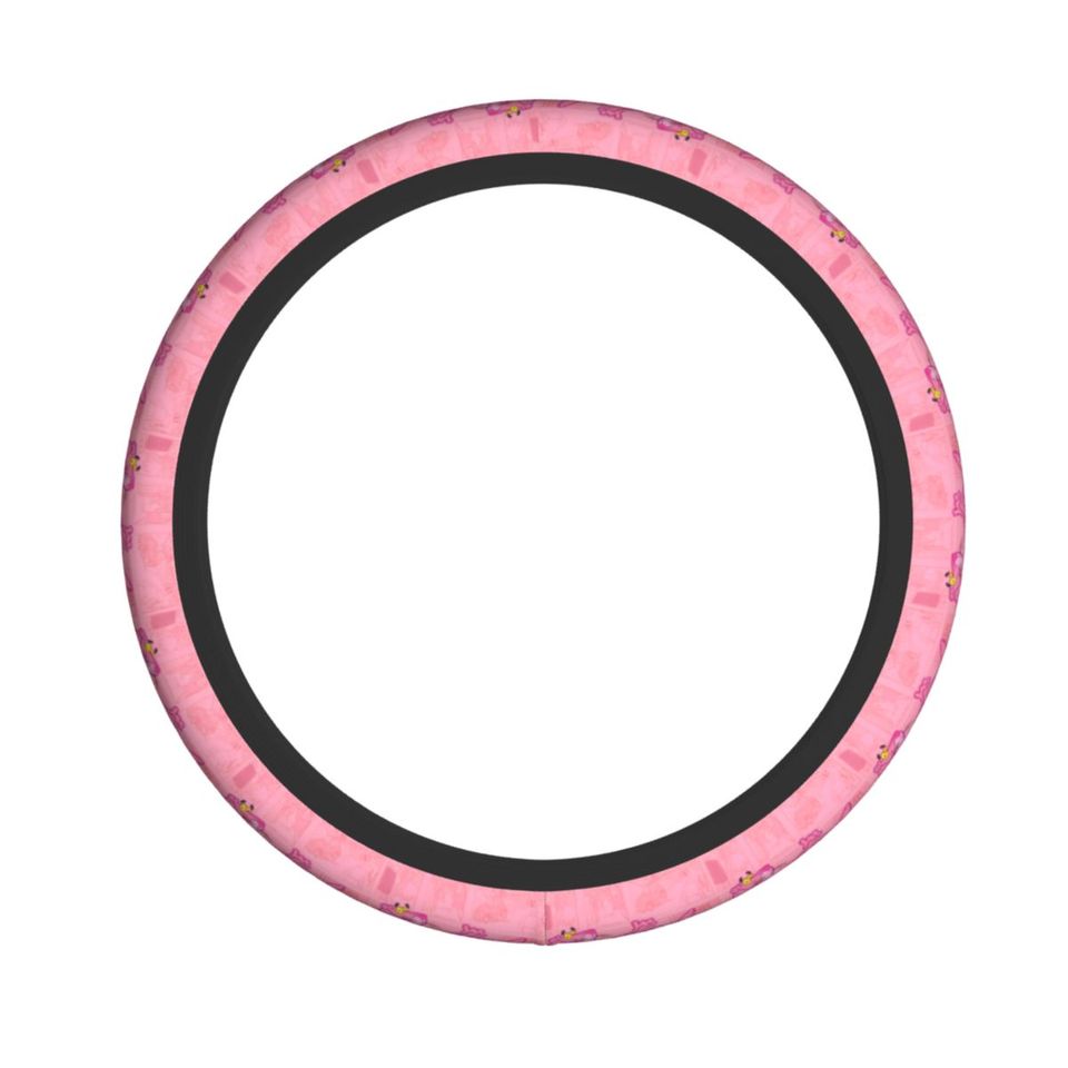 Car Steering Wheel Cover Pink-Panthers