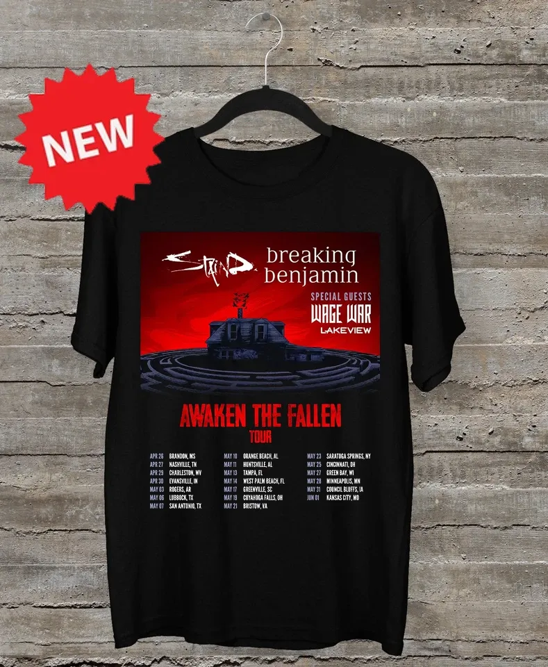 Staind Band Breaking Benjamin Tour 2025 T-Shirt