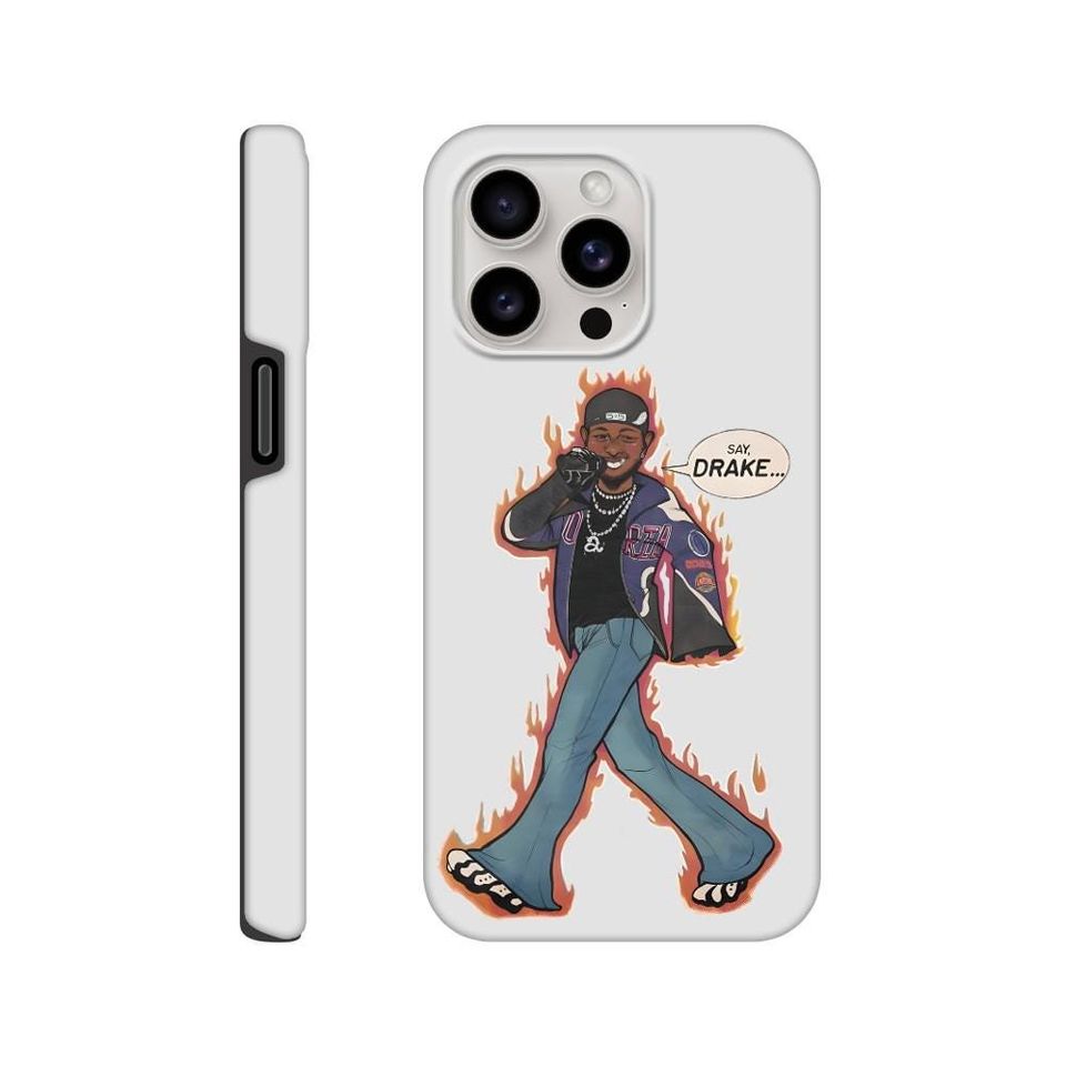 Kendrick Lamar 'Say Drake' Comic Print iPhone Case