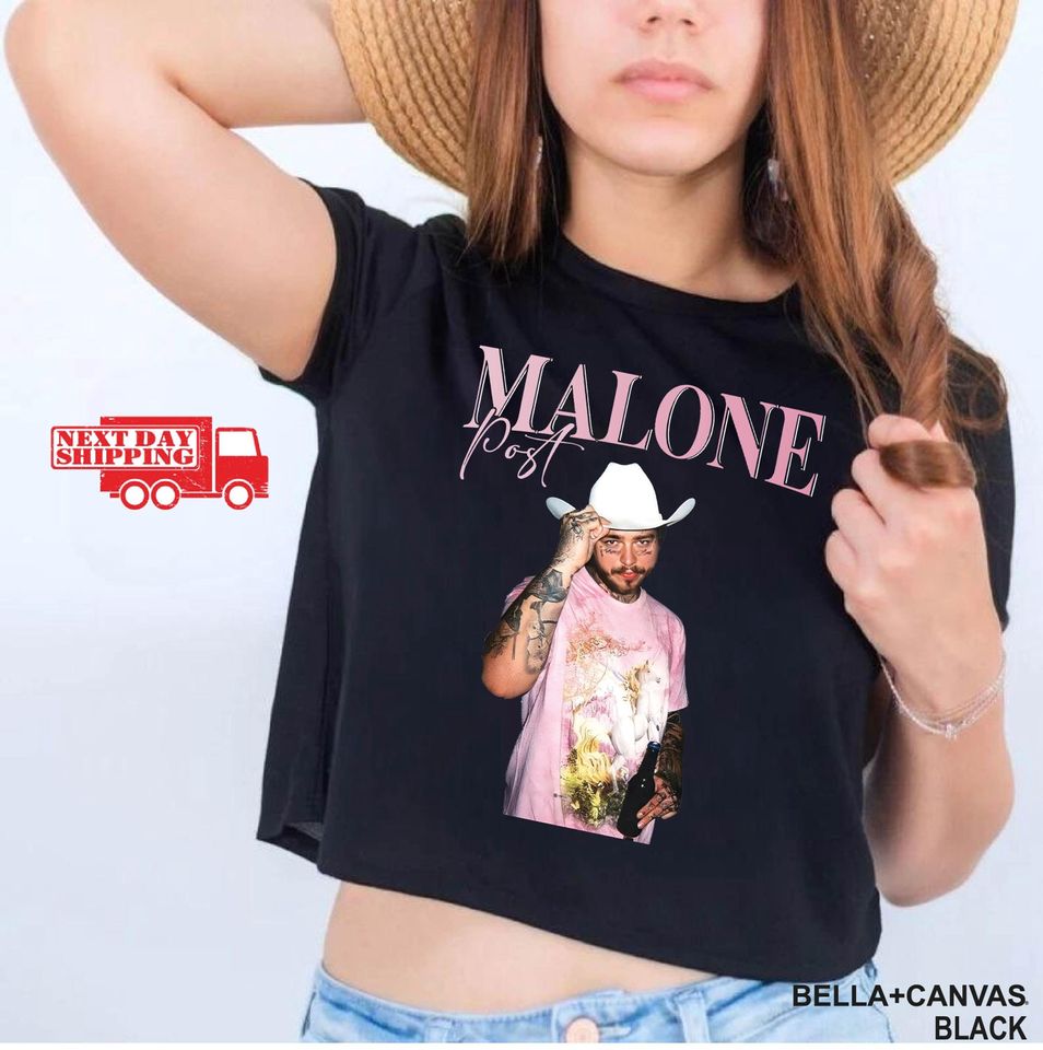 Vintage Post Malone Crop Tee
