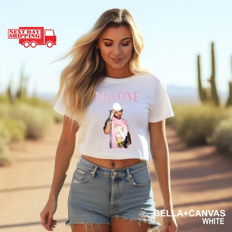 Vintage Post Malone Crop Tee