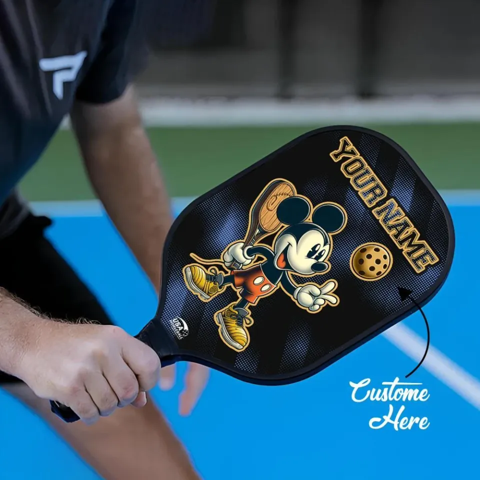 Personalized Mickey Pickleball Paddle, Disney Pickleball, Pickleball Gift for