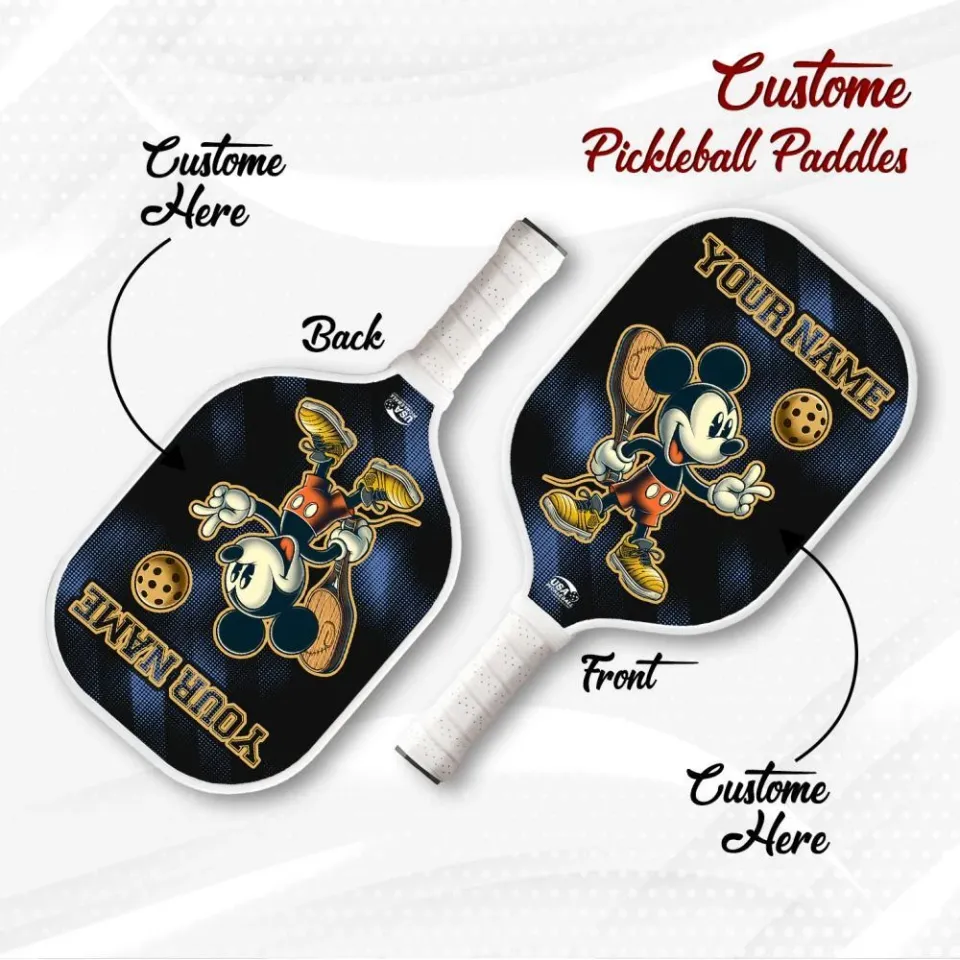 Personalized Mickey Pickleball Paddle, Disney Pickleball, Pickleball Gift for