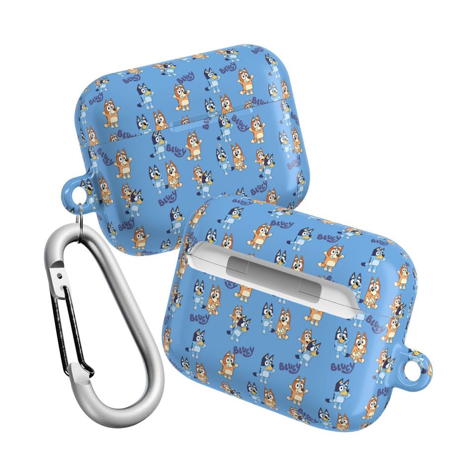 BlueyDad and Bingo Blue AOP Airpods Case Cover