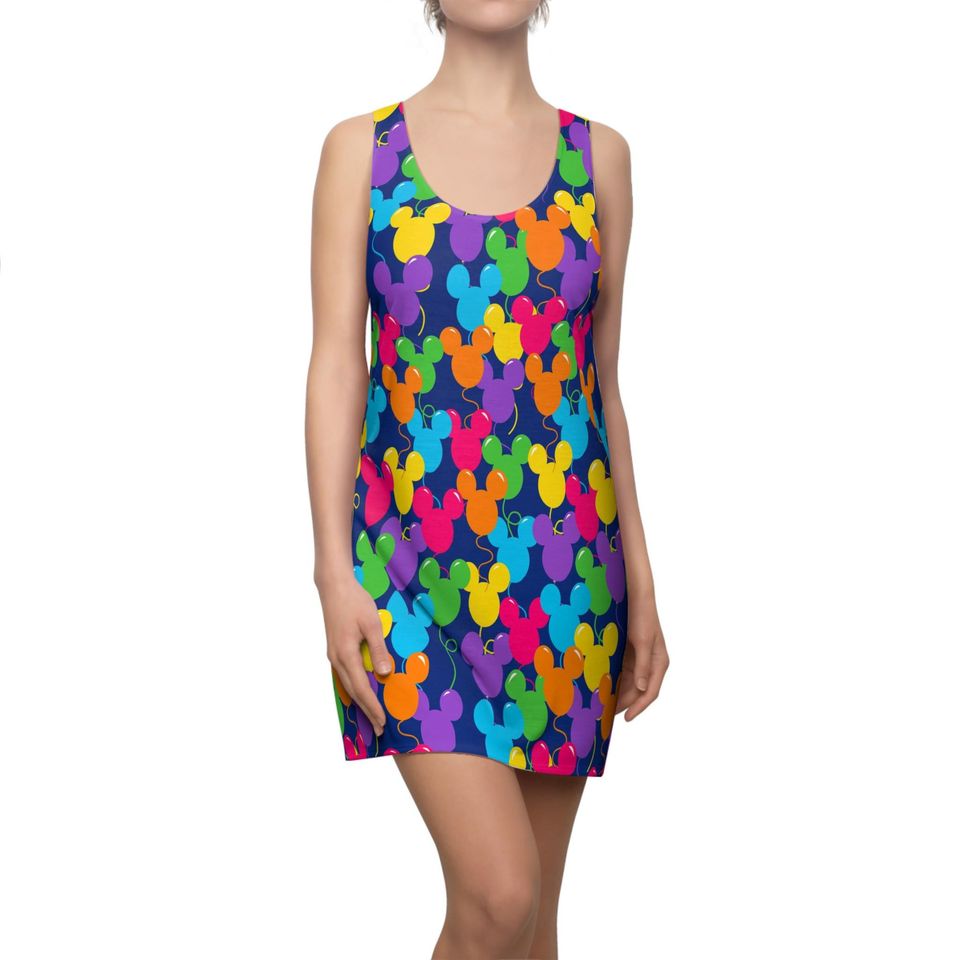 Mickey Ears Balloons - Women's Racerback Dress