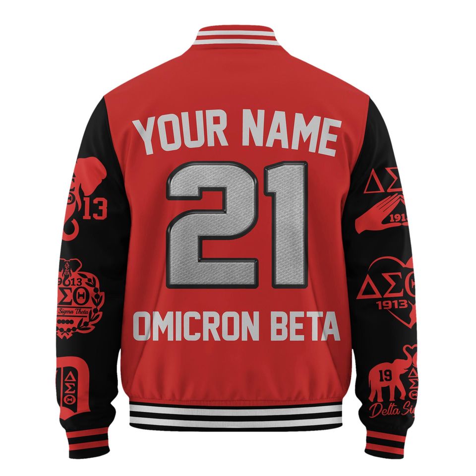 Delta Sigma Theta Baseball Jacket