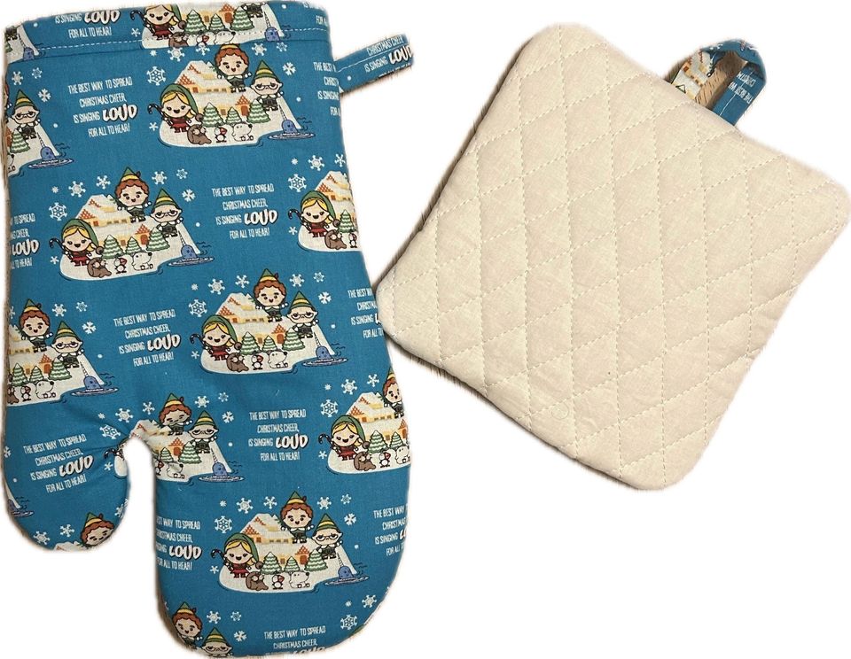Elf Christmas Oven mitt and Pot-Holder