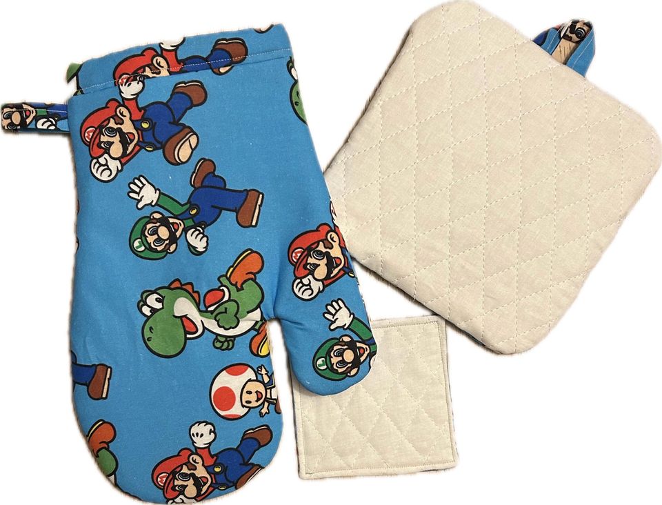 Super Mario Oven mitt and Pot-Holder