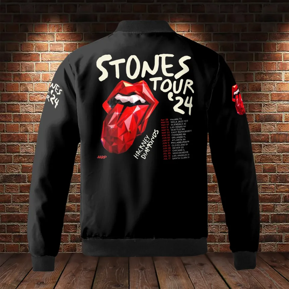 The Rolling Stones Printed Unisex Bomber Jacket