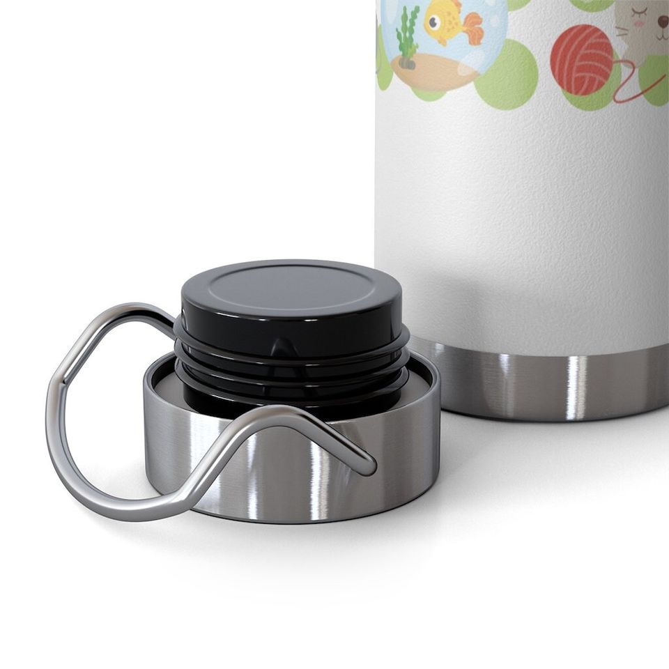 Cats and Kitten Copper Vacuum Insulated Bottle, 22oz