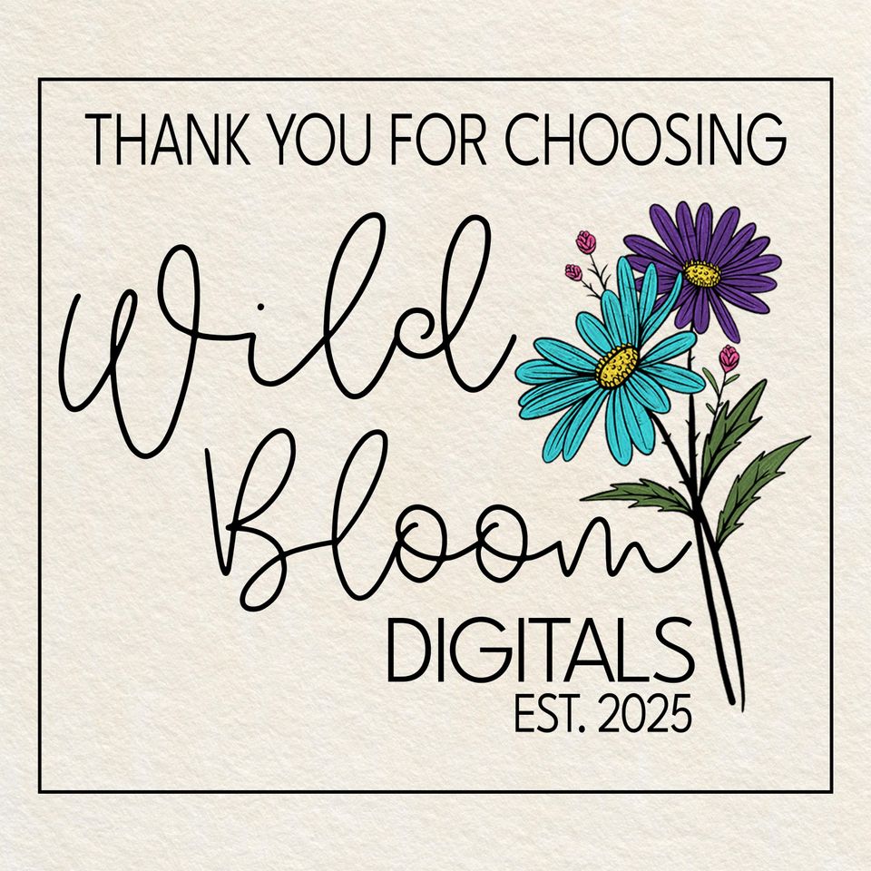 Pastel Spring Wildflowers Oven Mitt and Pot Holder Sublimation Design