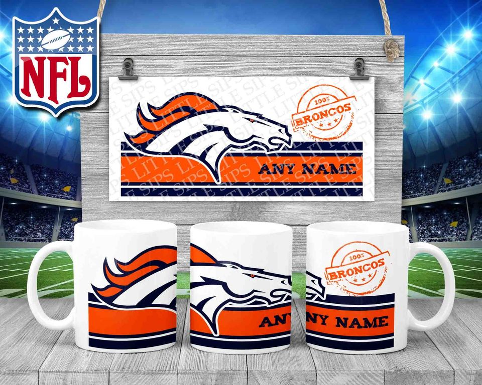 Denver Broncos - football Themed Personalised Mug